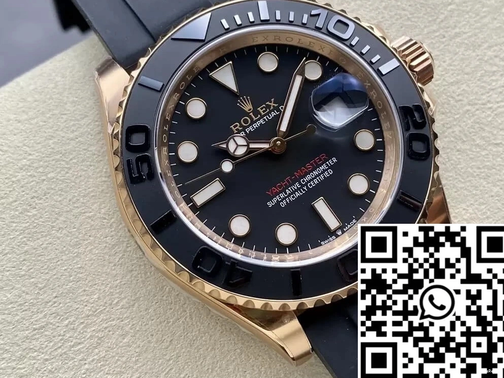 Dial Factory Clean Yacht Gold Rose Master Rolex M126655-0002 Black 0214